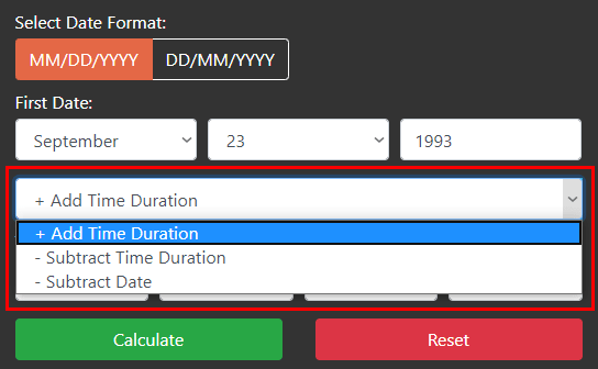 add subtract date calculator